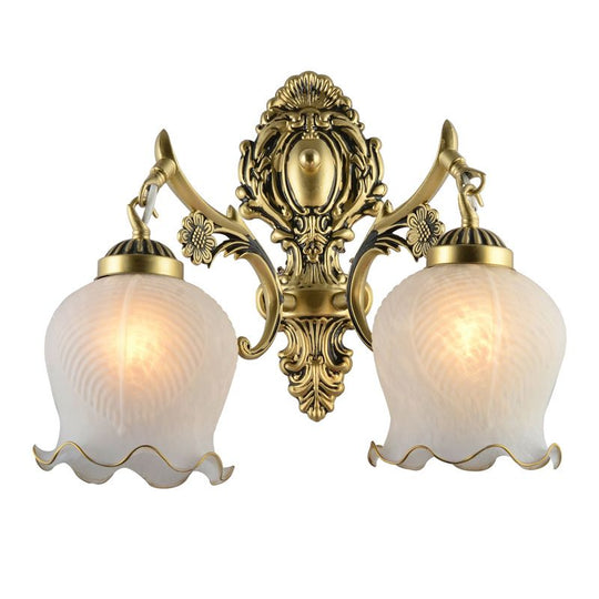 ImperialGleam | Dual Globe Wandleuchte 2 Lichter Bronze Decorique.de