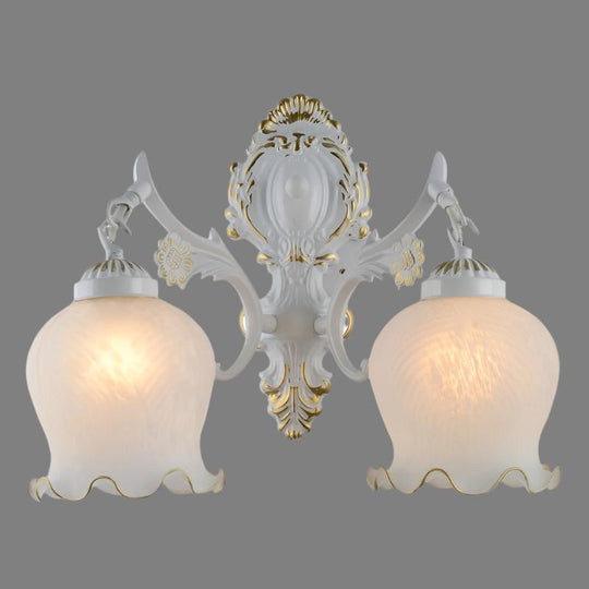 ImperialGleam | Dual Globe Wandleuchte 2 Lichter Weiß Decorique.de