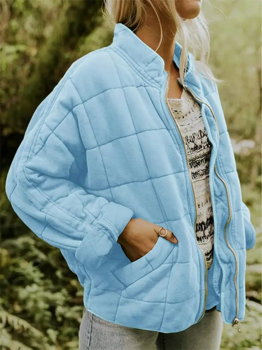 Ira | Stilvolle Übergangsjacke | Damen Hellblau Decorique.de