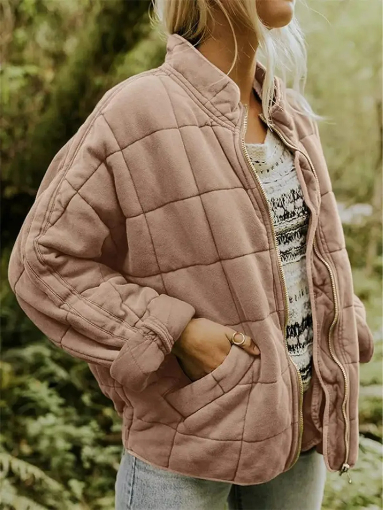Ira | Stilvolle Übergangsjacke | Damen Khaki Decorique.de