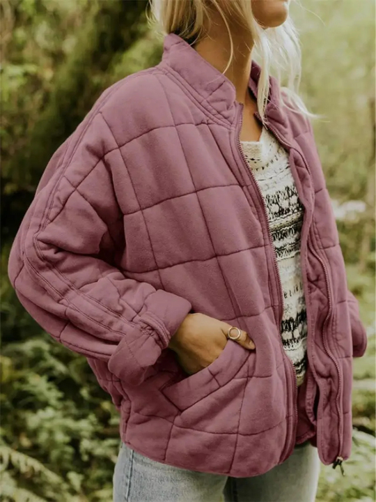 Ira | Stilvolle Übergangsjacke | Damen Rosa Decorique.de