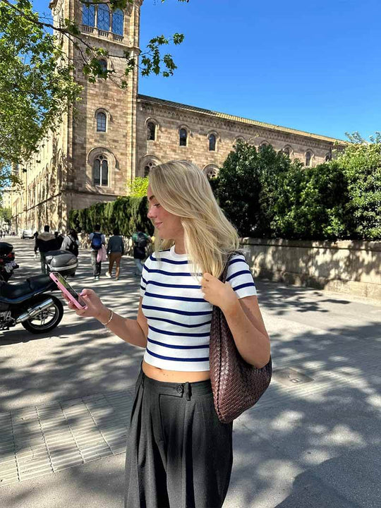 JackieWeave | Gewebte Umhängetasche – Kompakt, Organisierter Innenraum Decorique.de