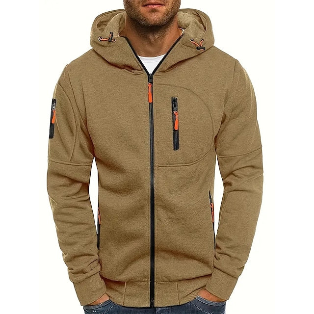 Jayden| Bequemer & Stilvoller Kapuzenpullover | Herren Khaki Bliss Berlin