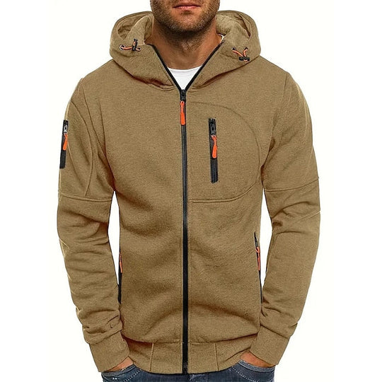Jayden| Bequemer & Stilvoller Kapuzenpullover | Herren Khaki Bliss Berlin