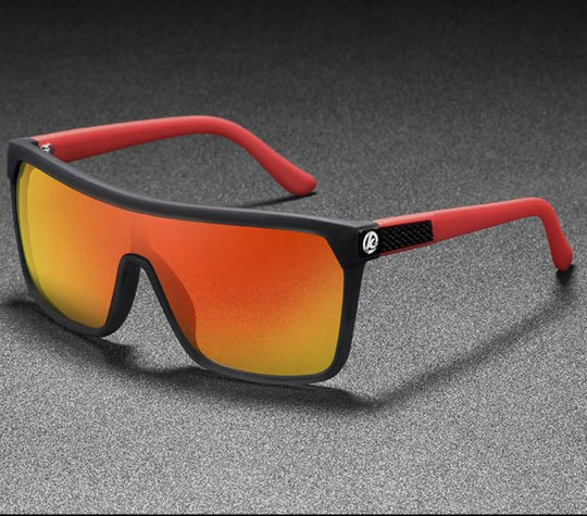 Jeff | Polarisierte Elastische Herren Sonnenbrille Orange Decorique.de