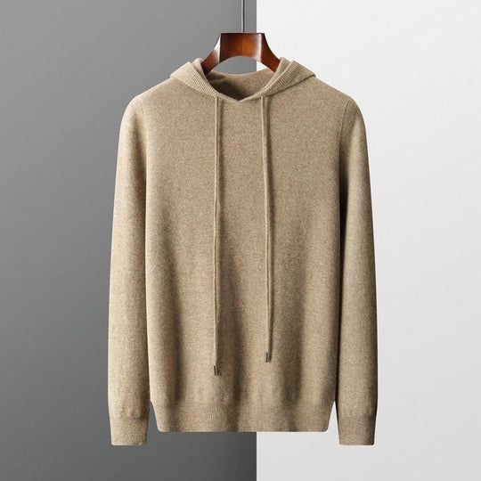 Jemini | Herren-Hoodie – Wärmende Merinowolle & Stil Beige Decorique.de