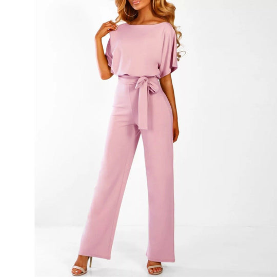 Jessica | Damen Eleganter Jumpsuit | Festlich Hellrosa Decorique.de