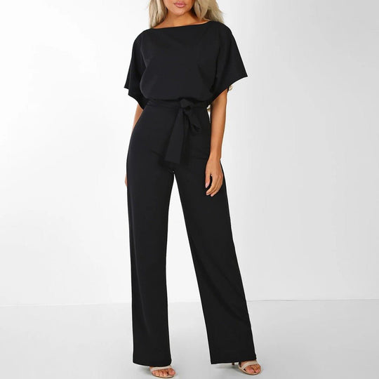 Jessica | Damen Eleganter Jumpsuit | Festlich Schwarz Decorique.de