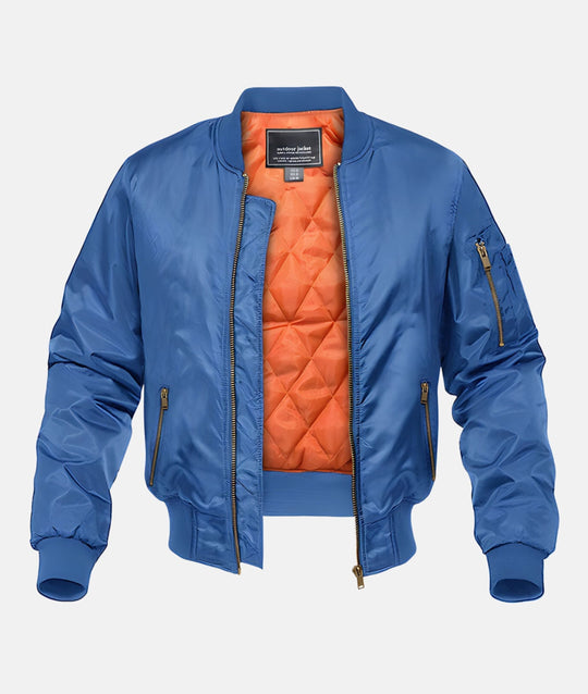 JetJacket | Hochwertige Pilot-Bomberjacke Blau Decorique.de