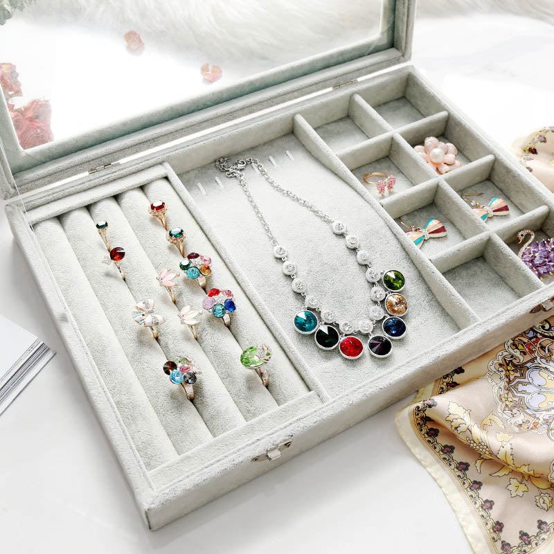 GemGleam | Samttrockenschmuckorganizer-Box