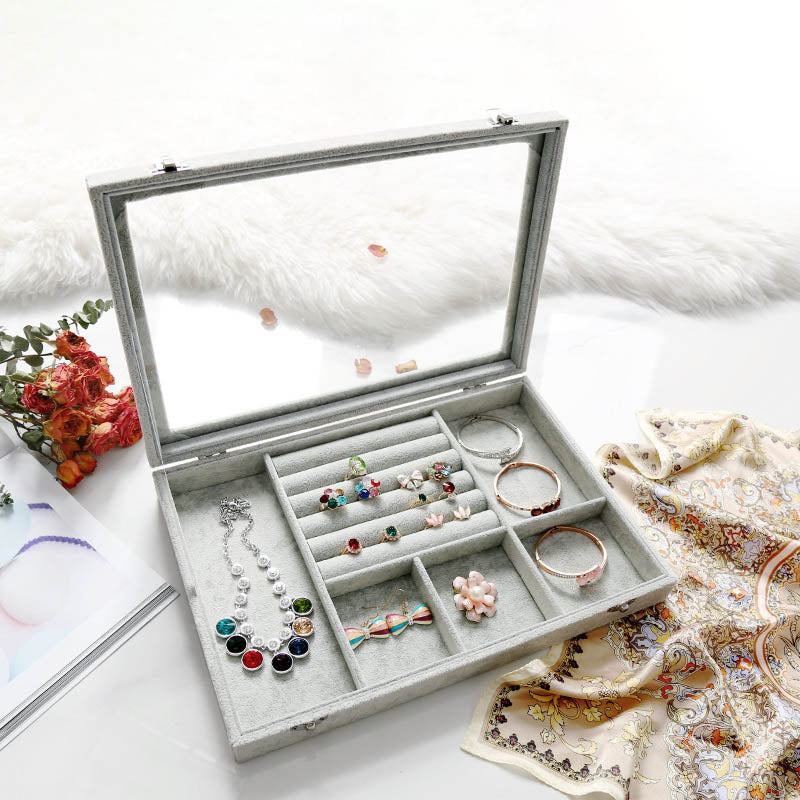 GemGleam | Samttrockenschmuckorganizer-Box
