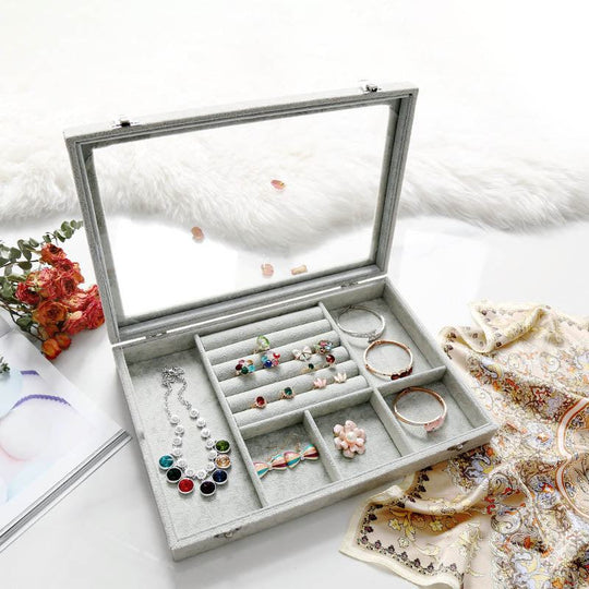 GemGleam | Samttrockenschmuckorganizer-Box