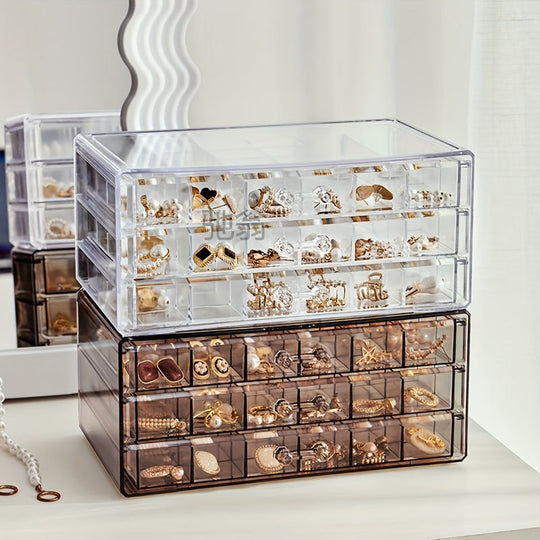 JewelVault | 3-Schicht-Ring- & Ohrring-Organizer Decorique.de