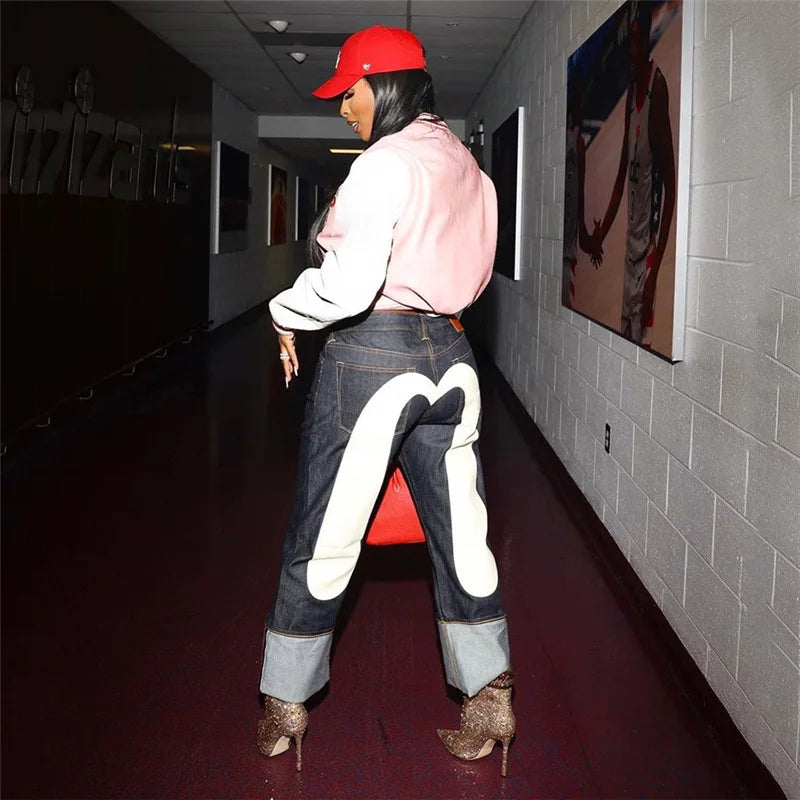 Joana | Lässige Vintage-Baggyjeans im Retro-Style | Damen Weiß Decorique.de