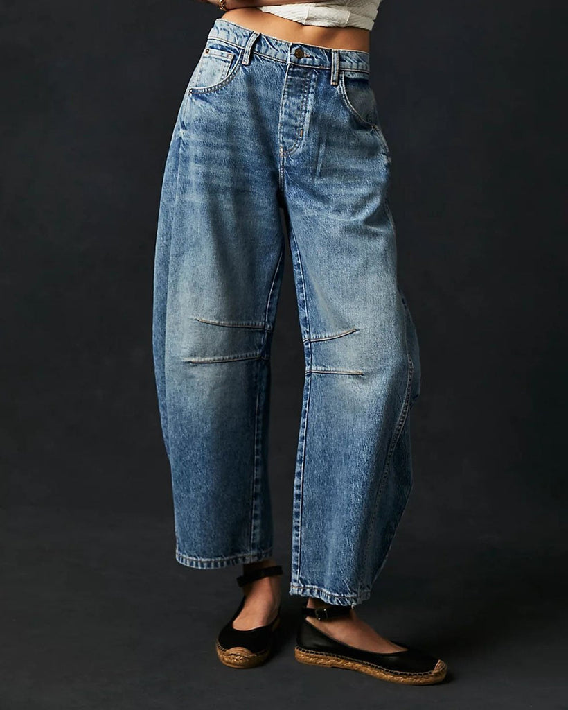 Camille | Damen Jeans – Elegante Mid Rise Barrel Schnitt 2