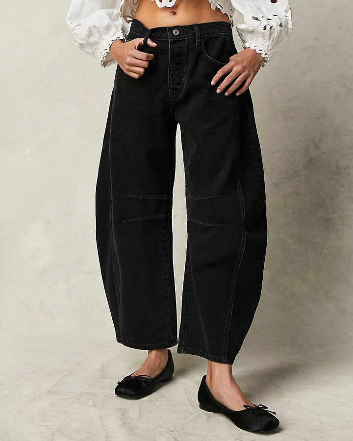 Camille | Damen Jeans – Elegante Mid Rise Barrel Schnitt 1