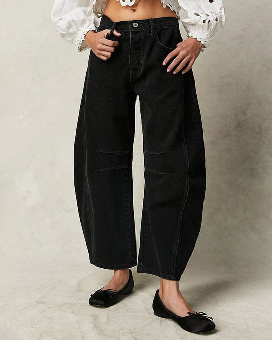 Camille | Damen Jeans – Elegante Mid Rise Barrel Schnitt 1