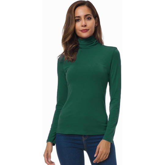 Judy | Slim Fit Rollkragenpullover – Leicht & Vielseitig Grün Decorique.de