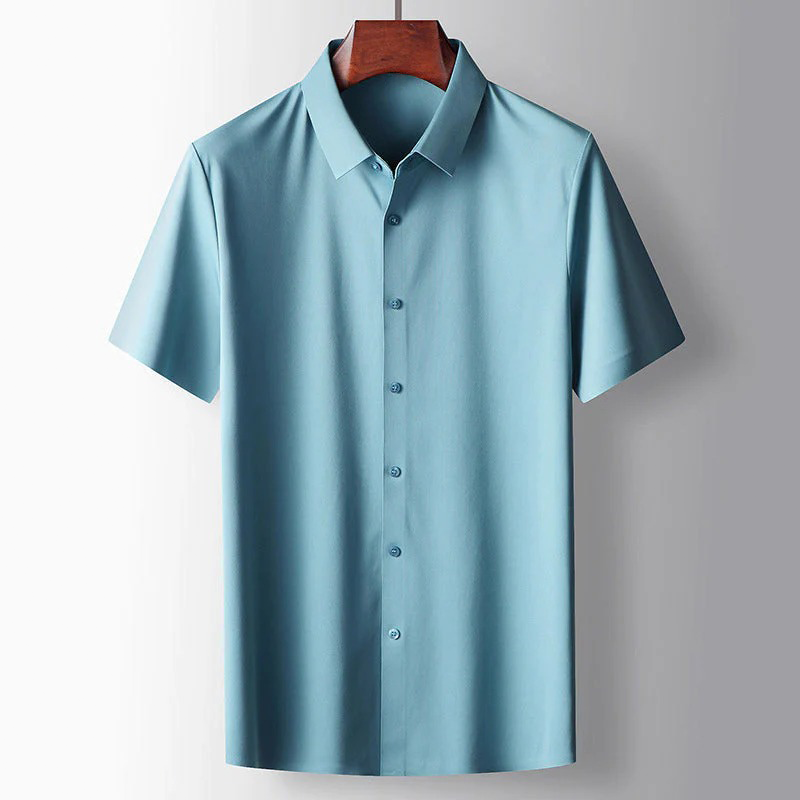 Kaeden | Elegantes Seiden-Polohemd für Herren Blau Decorique.de