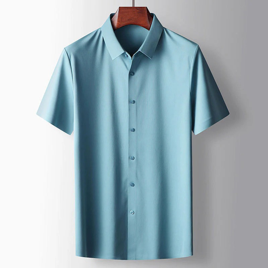 Kaeden | Elegantes Seiden-Polohemd für Herren Blau Decorique.de