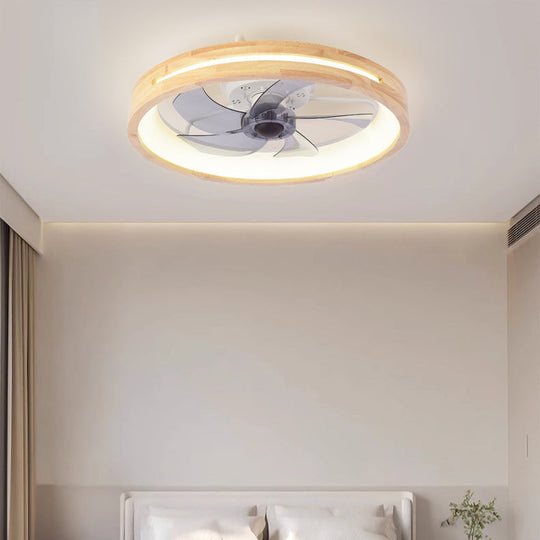 KazeGlow | Runde LED-Ventilatorleuchte im Japandi-Stil Hohles Design Unendlich dimmbar 220V-240V für UK AU Decorique.de