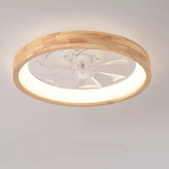 KazeGlow | Runde LED-Ventilatorleuchte im Japandi-Stil Decorique.de