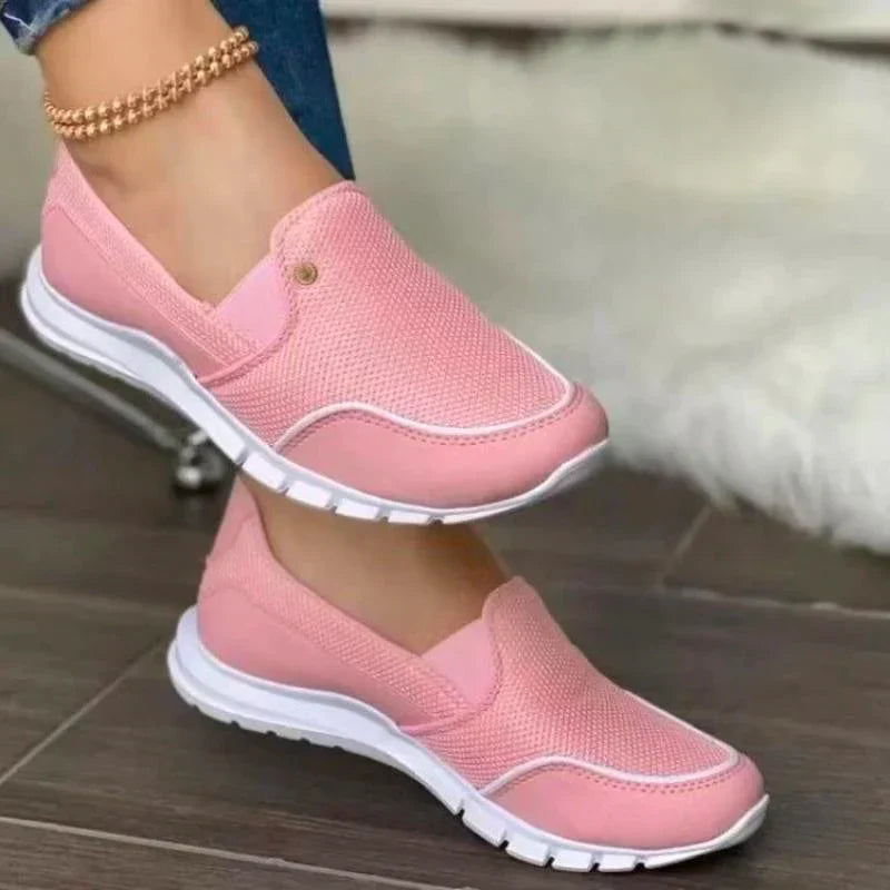 Kennedy | Leichte Slip-On Sneakers mit Komfortsohle | Damen Rosa Decorique.de