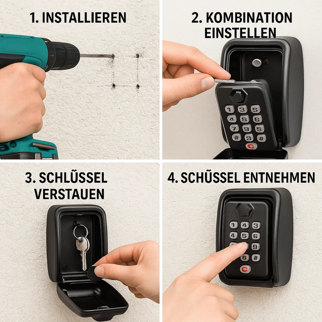 KeyGuard | Outdoor-Schlüsselsafe Schlüsselbox Decorique.de