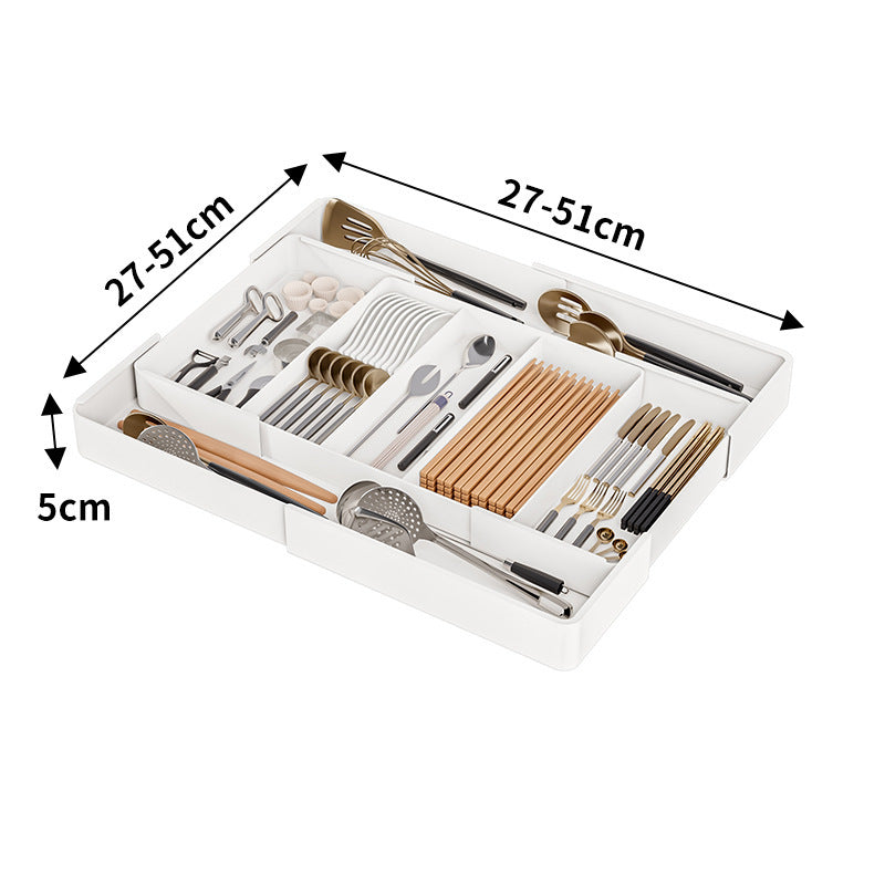 KitchOrder | Schubladen Organizer für maximale Übersicht 4 Seiten Ausziehbar Decorique.de
