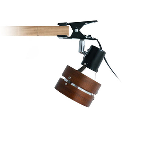 KumoLight | Runde Tischleuchte aus Holz, Eisen & Acryl Decorique.de