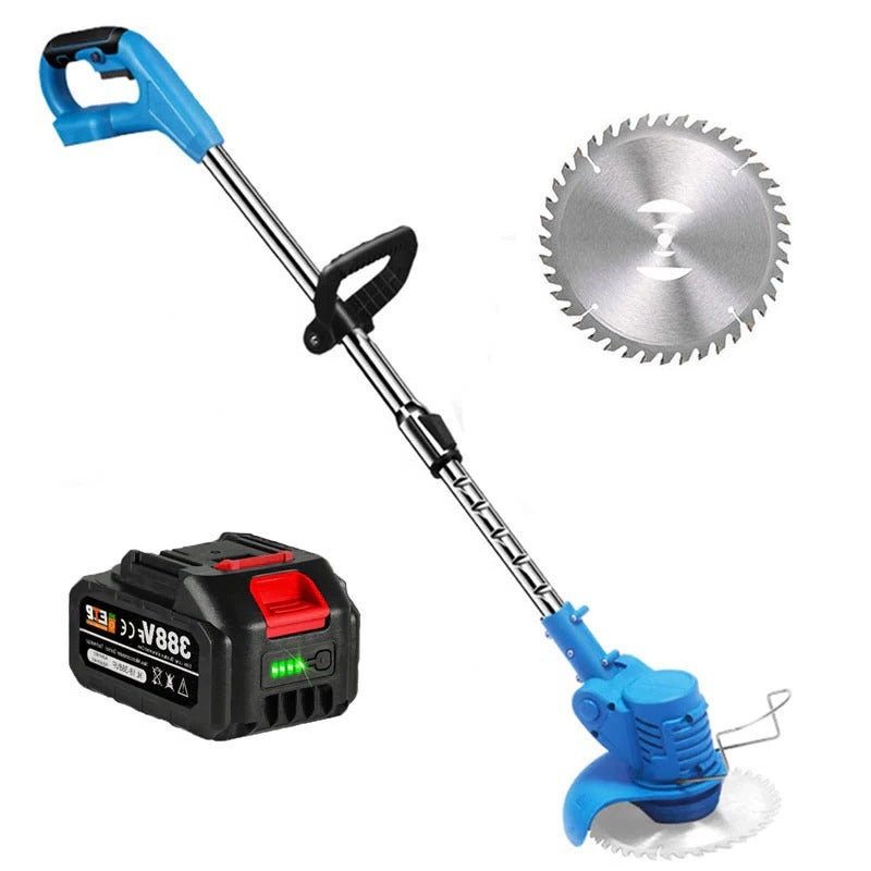 LawnPro | Verstellbarer Elektrotrimmer mit 18.000 U/min Motor Blau Decorique.de