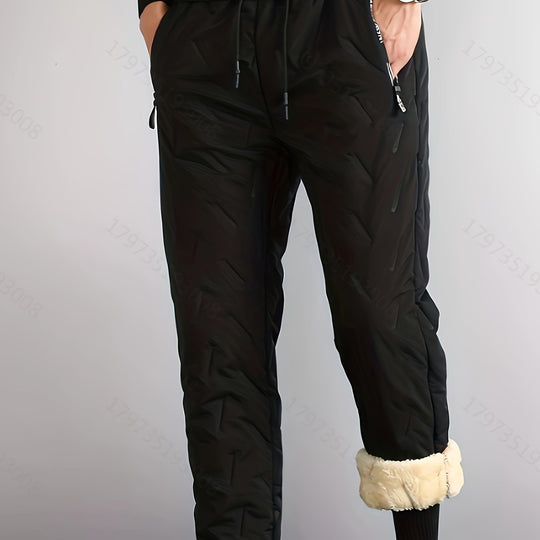 Leonhard | Herren Jogginghose – Warm & Fleecegefüttert Schwarz Decorique.de