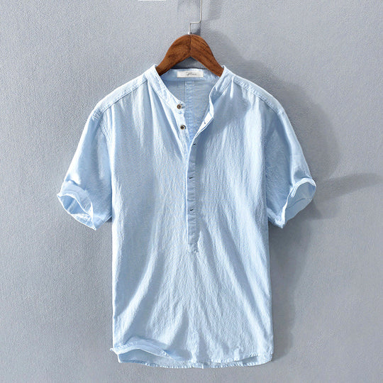 Liam | Atmungsaktives Sommer-Shirt | Herren Himmelblau Decorique.de