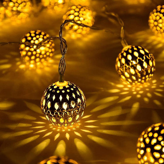 GlowTales | Marokkanischer Stil Wasserdichte Solar-Lichterketten