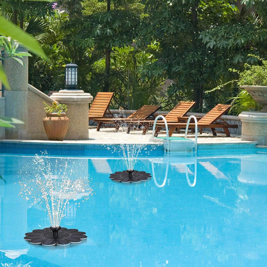 LilyShine | Blumenförmiger Wasserbrunnen für Teiche und Pools Decorique.de