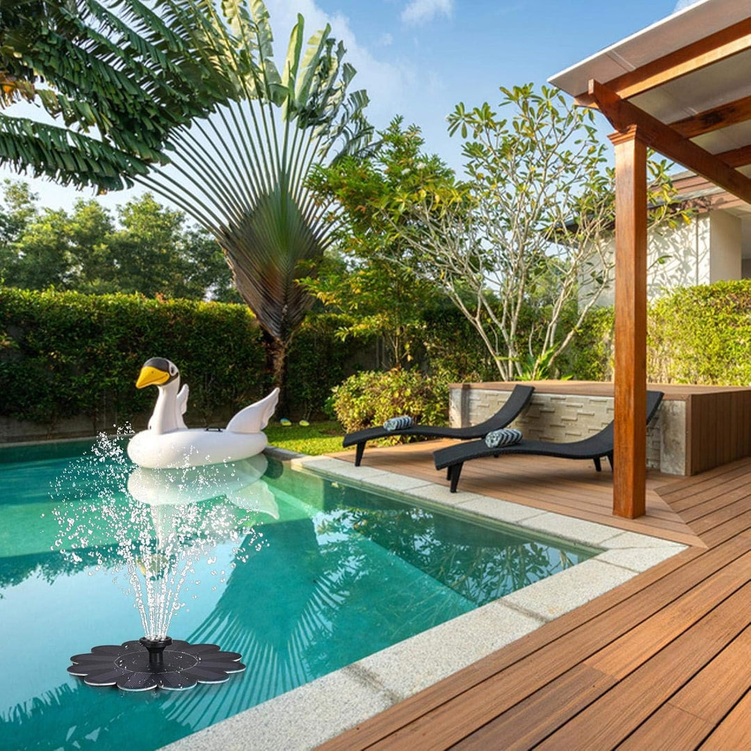 LilyShine | Blumenförmiger Wasserbrunnen für Teiche und Pools Decorique.de