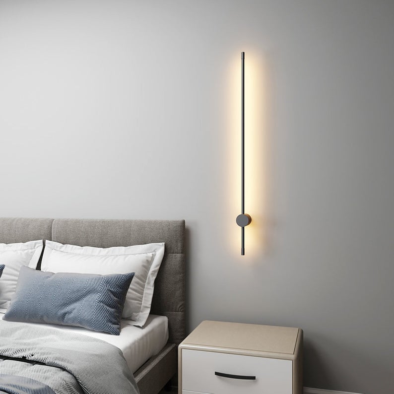 LineaGlow | Urban Modern Minimalist LED Linear Wandleuchte 46.5 + Fest verdrahtet Decorique.de