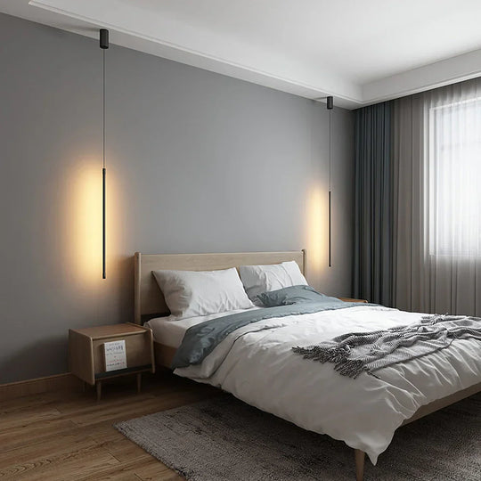 LineaLuxe | Minimalistische lange LED-Pendelleuchte aus Aluminium Decorique.de
