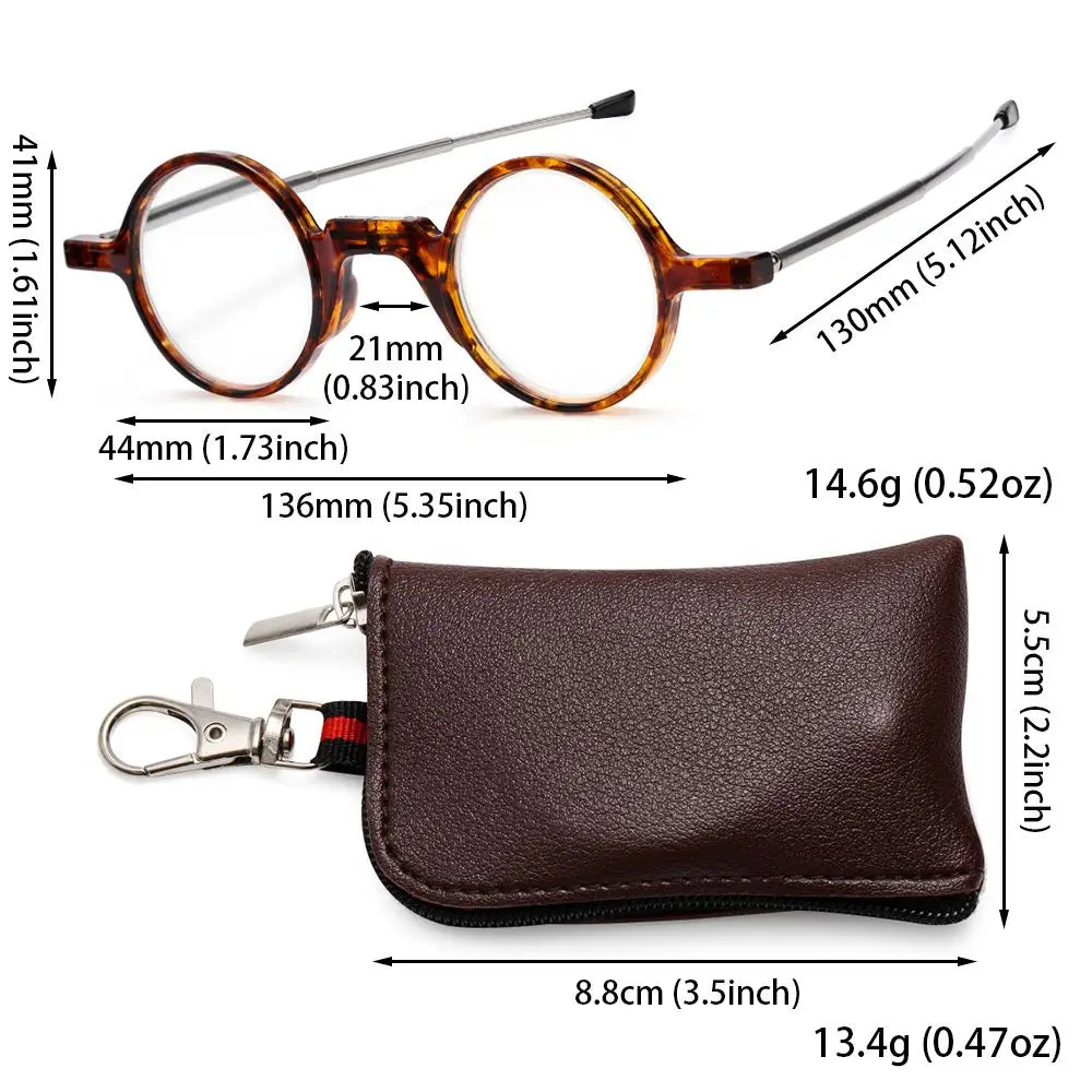 LiteFold | Elegante, faltbare Lesebrille mit Etui Decorique.de