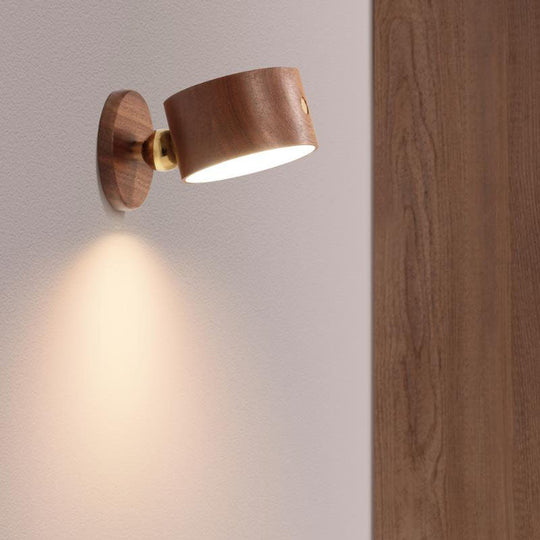 LiteNest | Holzoptik-Lampe mit USB & Magnetfunktion Decorique.de