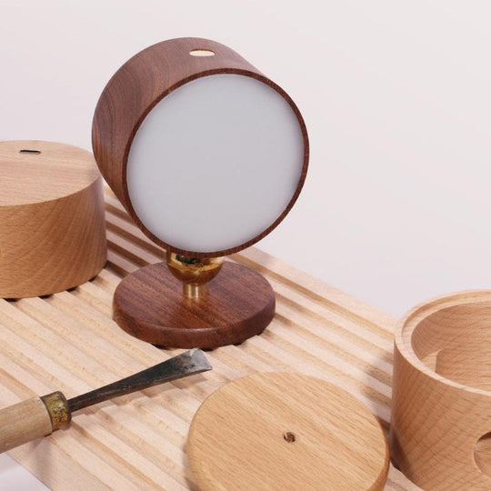 LiteNest | Holzoptik-Lampe mit USB & Magnetfunktion Decorique.de