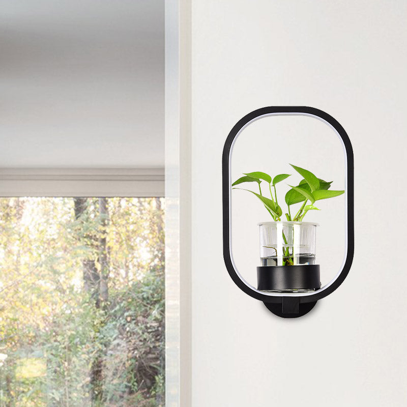 LivingLux | Wandleuchte – Industrieller Stil mit einer modernen ovalen Form Decorique.de