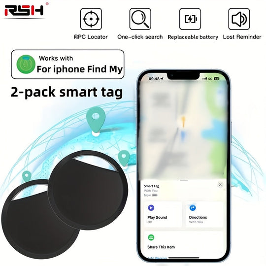 LocatePro | Mini Tracker (Set von 2) - Kompatibel mit Apple Find My Decorique.de