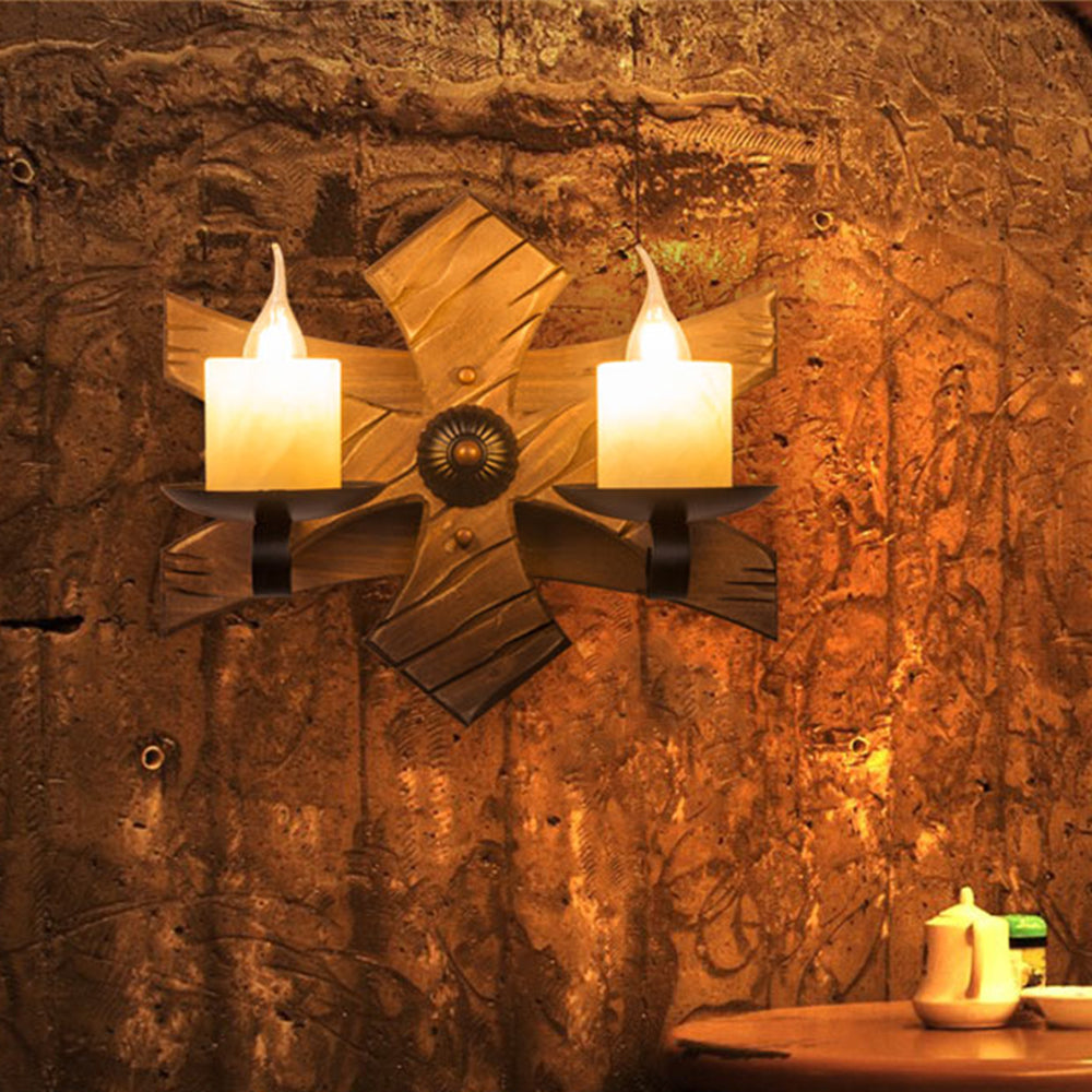 LodgeGlow | Zwillingslaterne Rustikale Wandleuchte Decorique.de