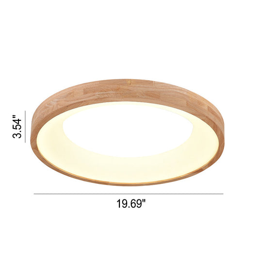LogaLuce | Runde LED-Deckenlampe aus Holz Decorique.de
