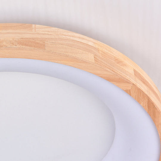LogaLuce | Runde LED-Deckenlampe aus Holz Decorique.de
