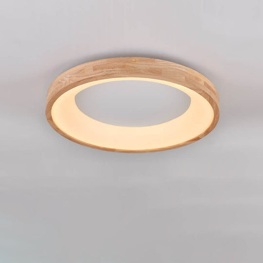 LogaLuce | Runde LED-Deckenlampe aus Holz Decorique.de