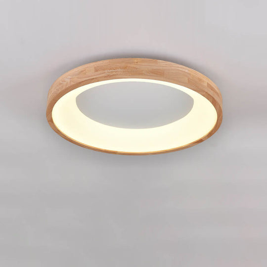 LogaLuce | Runde LED-Deckenlampe aus Holz Decorique.de