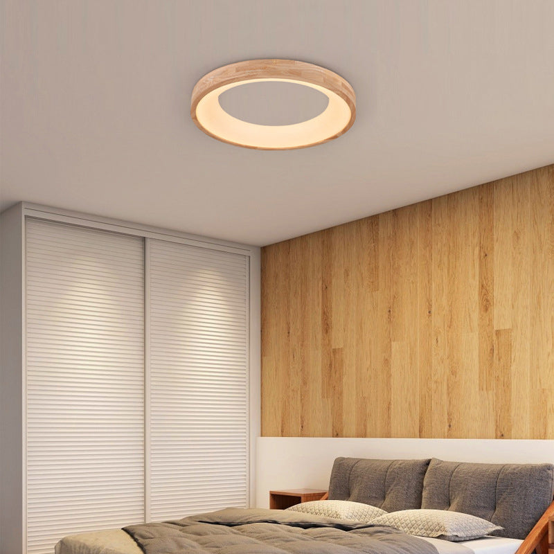LogaLuce | Runde LED-Deckenlampe aus Holz 230V Decorique.de