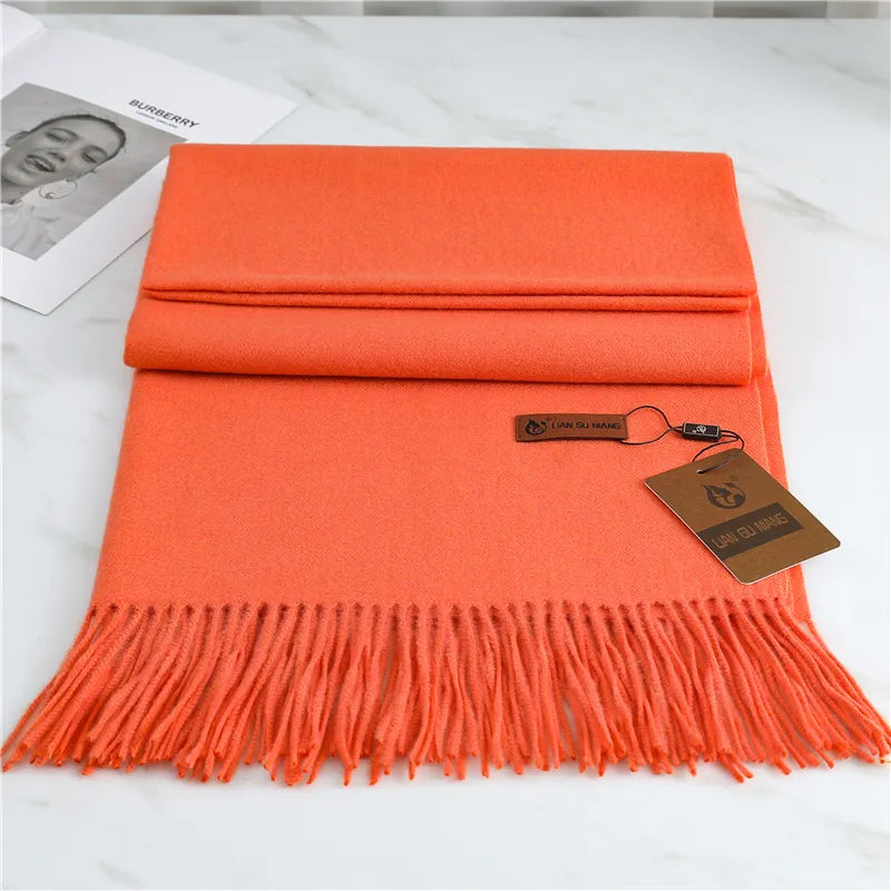 Lora | Kaschmirschal – Eleganz & Wärme Orange Decorique.de